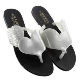 Meliski Lentävä sydän KM116 BLACK / SILVER valkoinen 2