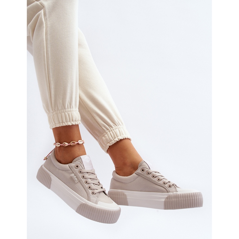 Naisten lenkkarit, joissa paksu pohja Lee Cooper LCW-24-31-2178 harmaa 1