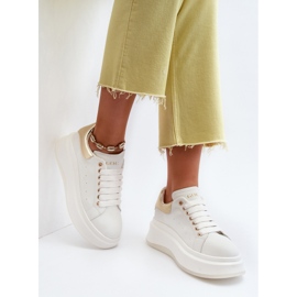 GOE naisten nahkalenkkarit NN2N4031 valkoinen 1