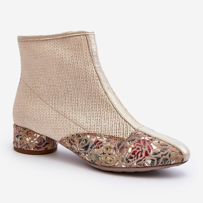 Punotut korkokengät Maciejka 04937-22 vaalea beige 2