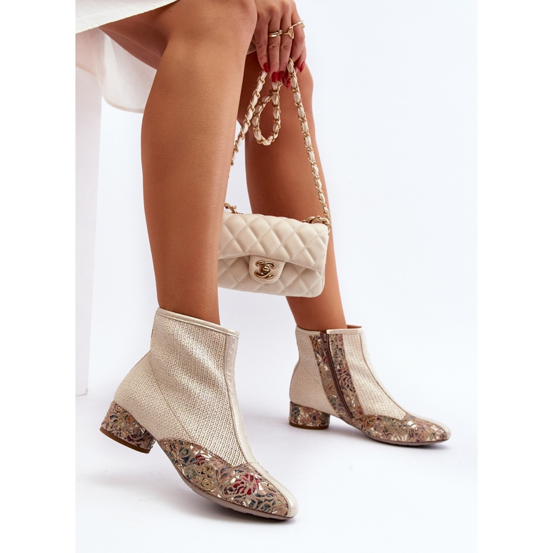 Punotut korkokengät Maciejka 04937-22 vaalea beige 1