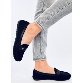 Yuriko Nero pehmeät naisten mokasiinit musta 1