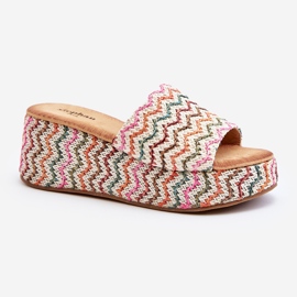 Naisten Wedge Flip-Flops valkoinen Vanarila 2