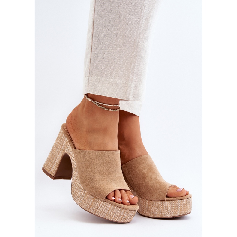 Naisten korkokengät, ruskea, Siobhan beige 2