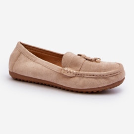 Naisten mokkanahka Classic Moccasins Beige Ontala 2