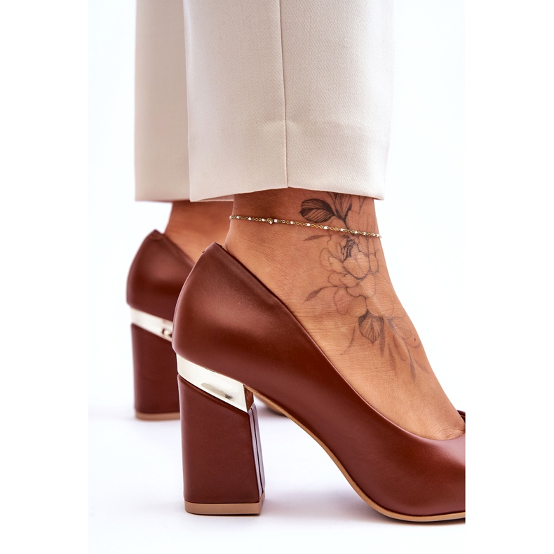 Lewski Shoes Nahkapumput Lewski 3117 Ruskea 4