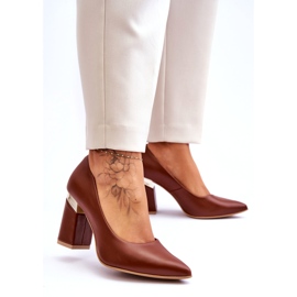 Lewski Shoes Nahkapumput Lewski 3117 Ruskea 1