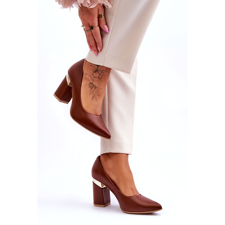 Lewski Shoes Nahkapumput Lewski 3117 Ruskea 2