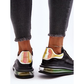 Naisten nahkalenkkarit GOE NN2N4030 Musta 1