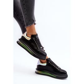 Naisten nahkalenkkarit GOE NN2N4030 Musta 2