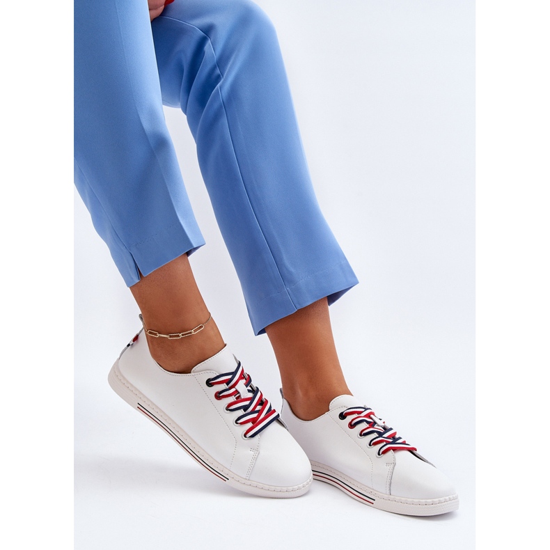 Vinceza Naisten nahkaiset tennarit, valkoiset Litzy valkoinen 1