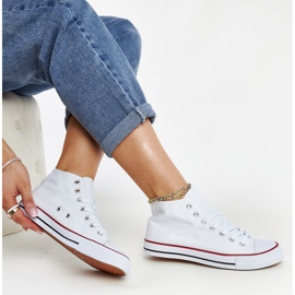 Valkoiset korkeat Eliska-lenkkarit valkoinen 1