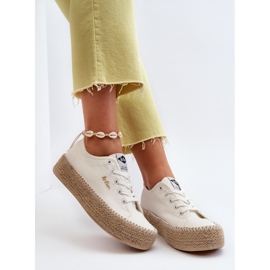 Lee Cooper LCW-24-44-2410 Punotut tennarit, valkoinen 1