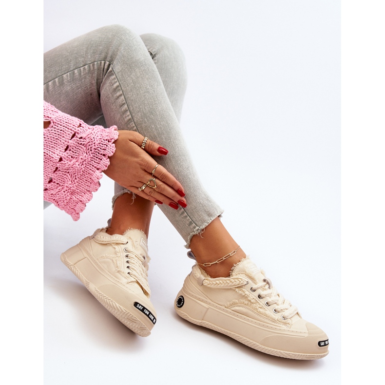 Naisten tennarit GOE NN2N4060 beige 2