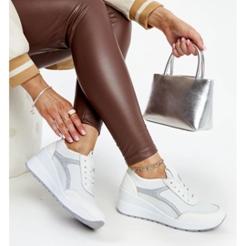 Valkoiset Hermina wedge -lenkkarit valkoinen 1