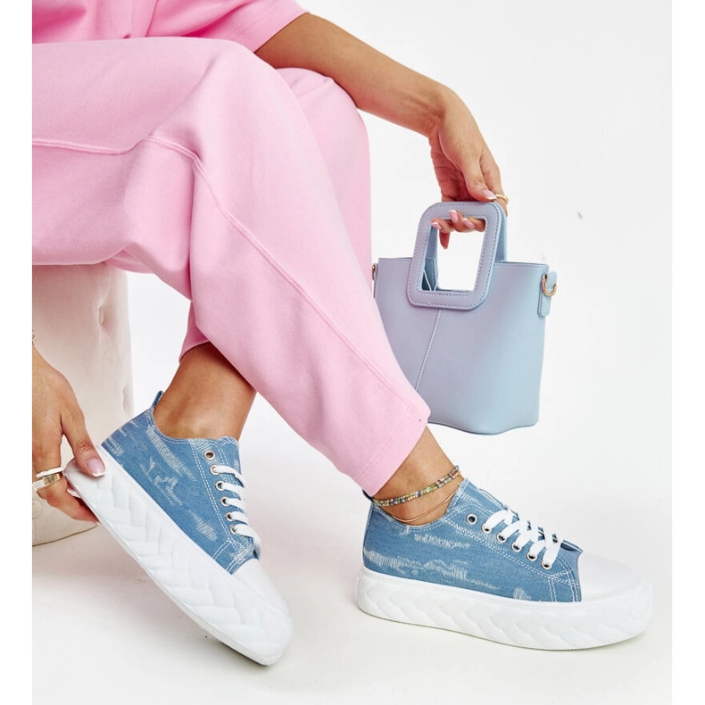 Siniset Almaz high platform tennarit sininen 1