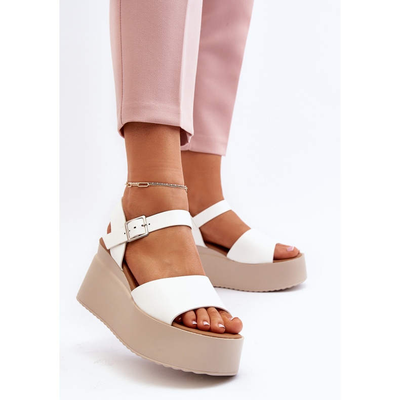 Naisten Wedge Sandaalit Valkoinen Geferia 2