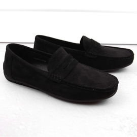 News Mokkakengät, miesten slip-on-loaferit, musta Unisoft 7710 2