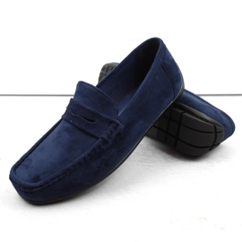 News Mokkakengät, miesten slip-on mokasiinit, tummansininen Unisoft 7710 4