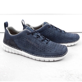 Miesten mukavat harjakattoiset urheilukengät, tummansininen Bugatti NN153319 1