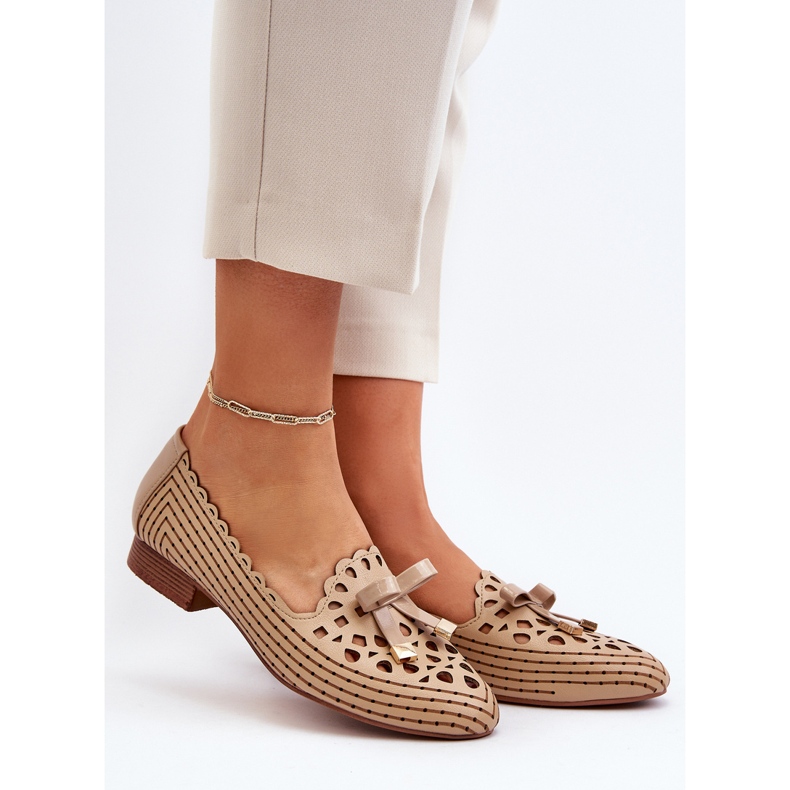 Jezzi Beiget naisten harjakattoiset balerinat, joissa on rusetti Nestavia 2