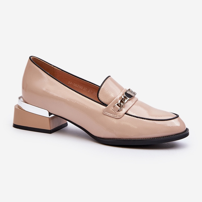 Vinceza Naisten patentoidut matalakorkokengät beige Albreide 1