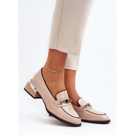Vinceza Naisten patentoidut matalakorkokengät beige Albreide 2