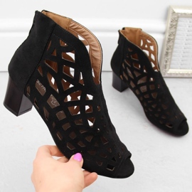 M.Daszyński W SAN32A mustat mokkanahkaiset nilkkurit 2