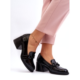 Vinceza Mustat Patenttikorkokengät 2