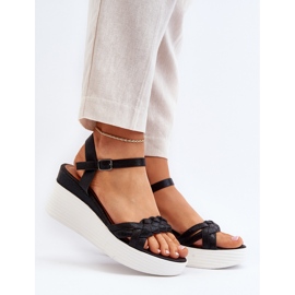 Esinna Black Wedge sandaalit musta 1
