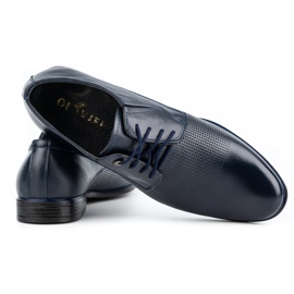 Olivier Miesten tyylikkäät nahkakengät 302T3, tummansininen 3