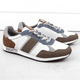 Bugatti INT1975 nahkaiset urheilukengät valkoinen 1