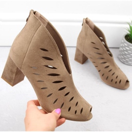 Mokka nilkkurit Potocki W WOL225B cappuccino ruskea 2