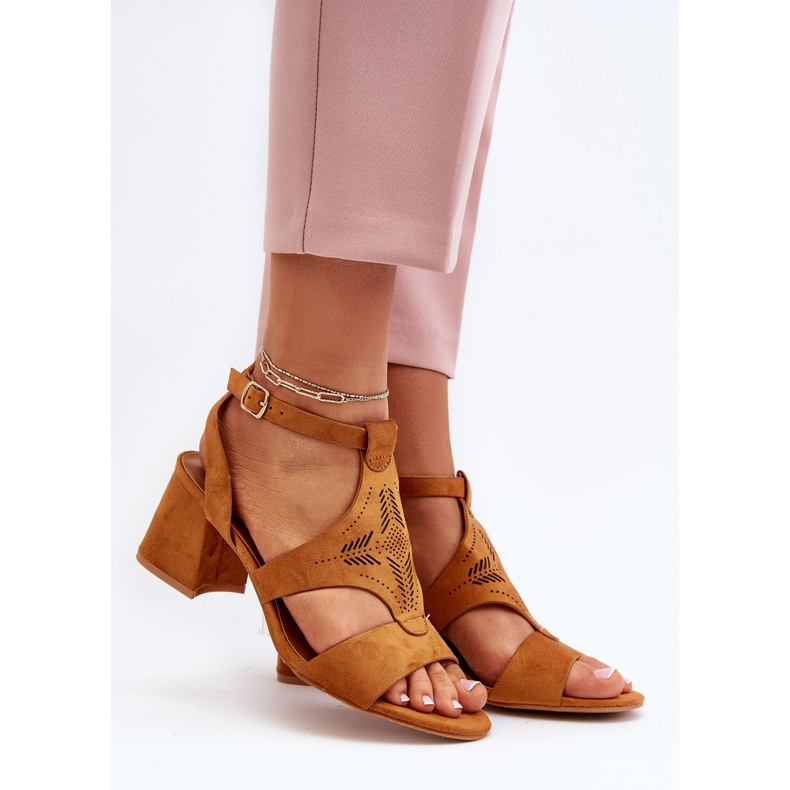 Camel Eleriva matalakorkoiset sandaalit ruskea 2