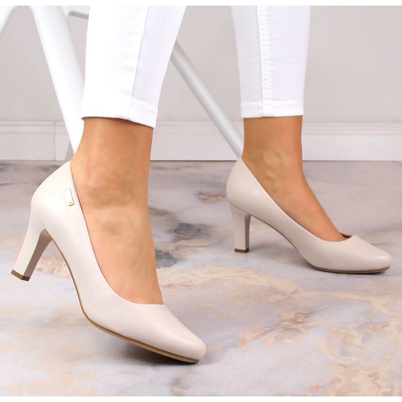 Sergio Leone W SK39AA korkeakorkoiset pumput, vaaleanharmaa 2