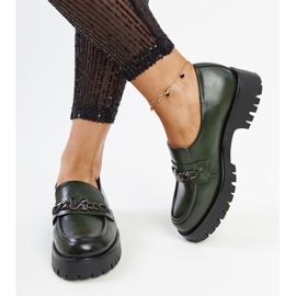 Vinceza vihreät nahkaiset loaferit 2