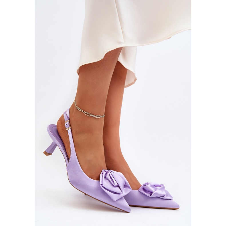 Purppuraiset Ozena-koristetut korkokengät violetti 2