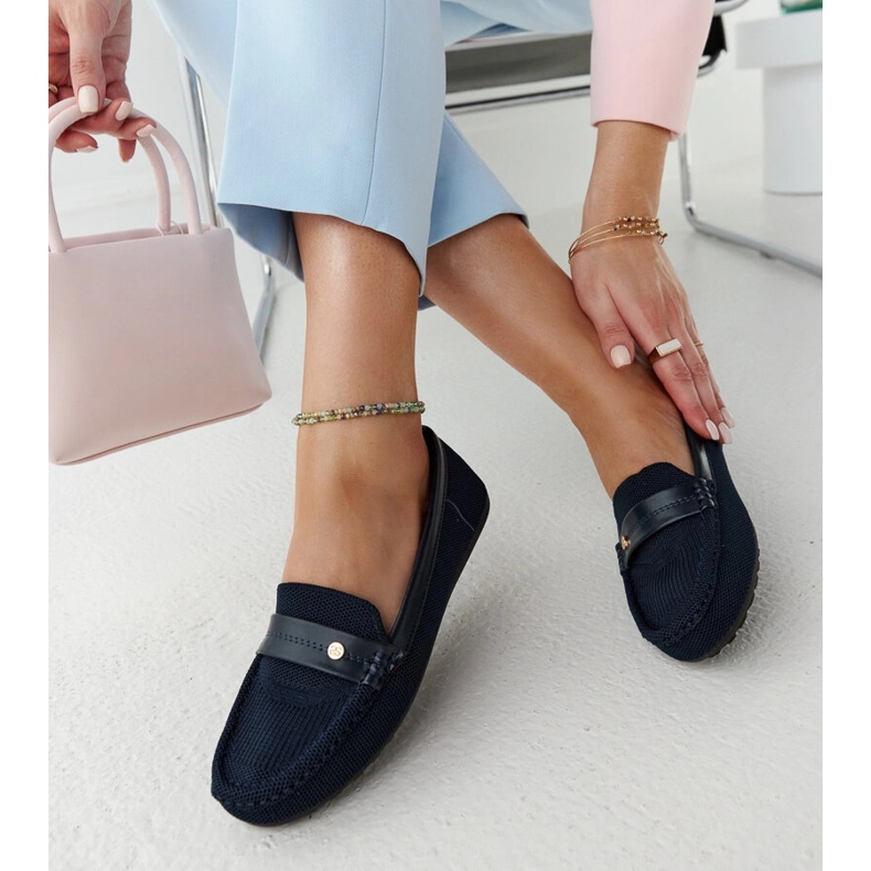 Fombio tummansiniset kangasloaferit sininen 1