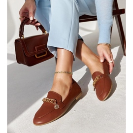 Ruskeat loaferit Scaletta-ketjulla 1