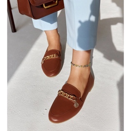 Ruskeat loaferit Scaletta-ketjulla 2