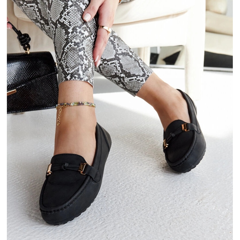 Mustat mokasiinit mattapintaisella Scafati-viimeistelyllä 1