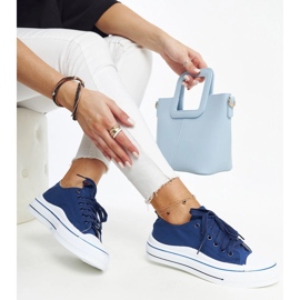 Tummansiniset Anbarin platform tennarit sininen 1