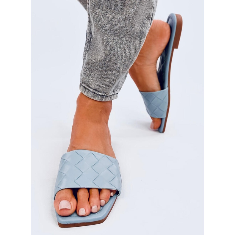 Tossut neliömäisellä pohjalla Sahar LT.BLUE sininen 1