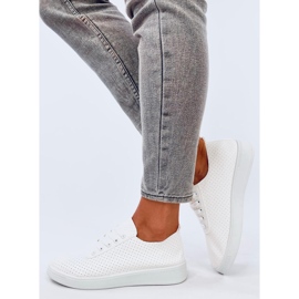 Hodges Valkoiset harjakattoiset lenkkarit valkoinen 2