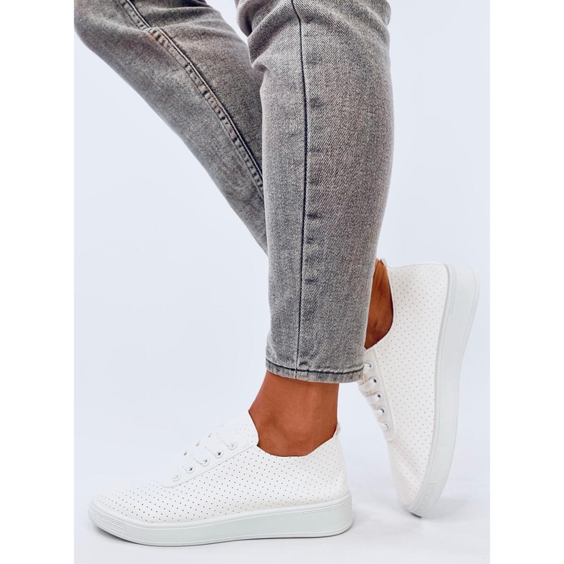 Hodges Valkoiset harjakattoiset lenkkarit valkoinen 2