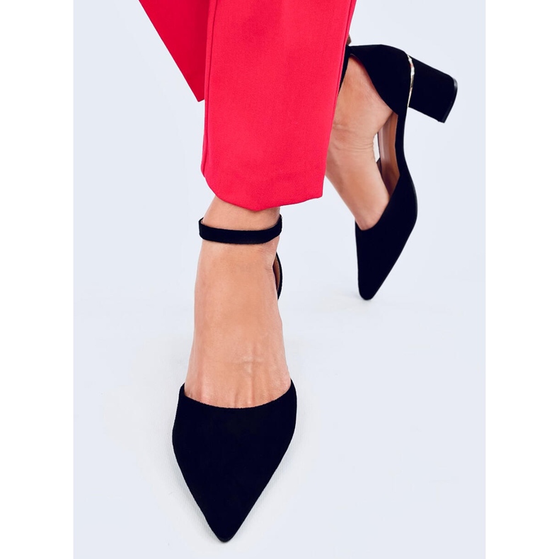 Harroi Black nilkkahihnapumput musta 1