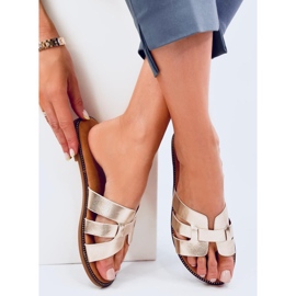 Naisten Charnes Gold -varvastossut kultainen 1