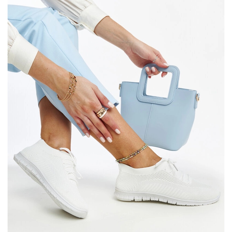 Zahira valkoiset kankaiset lenkkarit valkoinen 1