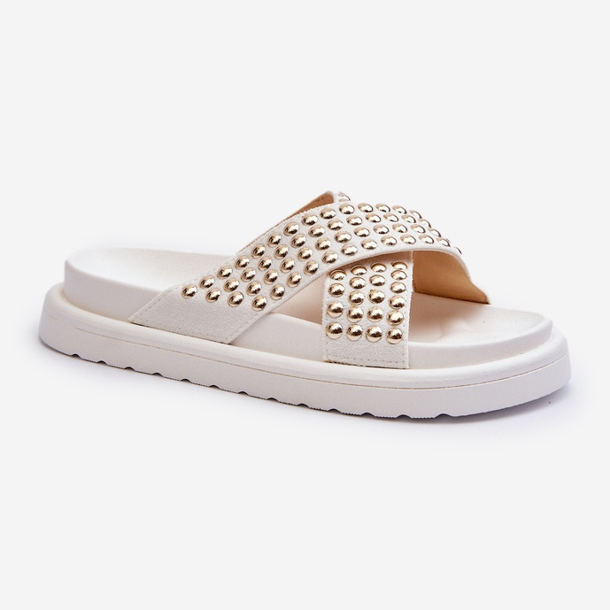 Naisten koristeltu varvastossu valkoinen Niraela 1