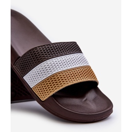 Klassiset miesten varvastossut hihnoilla, ruskea Sylri 2